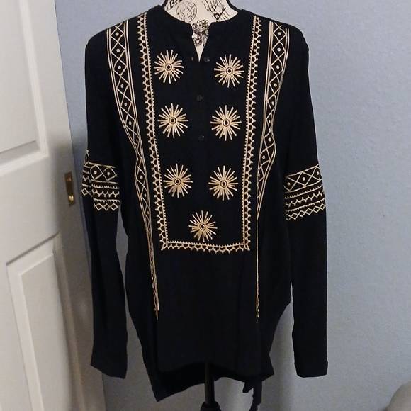 NWT - Sheryl Crow Embroidered Tunic Blouse - Size S - Picture 8 of 8